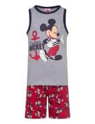 Pyjama Pyjamas Sett Grey Mickey Mouse