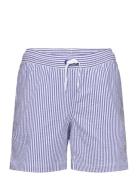 Traveler Stretch Seersucker Swim Trunk Badeshorts Blue Ralph Lauren Ki...