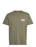 Medium Wobbly Lee Tee Tops T-shirts Short-sleeved Khaki Green Lee Jean...