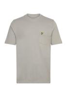 Plain Pique Pocket T-Shirt Tops T-shirts Short-sleeved Grey Lyle & Sco...