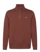 Oakport Quarter Zip Designers Sweat-shirts & Hoodies Sweat-shirts Brow...