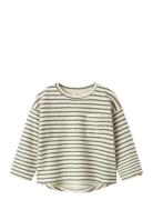 Nmmtadeo Ls Rlx Top Lil Tops T-shirts Long-sleeved T-shirts Cream Lil'...