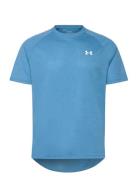 Ua Tech Textured Ss Tops T-shirts Short-sleeved Blue Under Armour