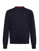 Cotton Crewneck Sweater Tops Knitwear Pullovers Navy Ralph Lauren Kids