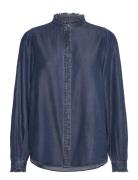 Shirt From Freequent In A Soft Lyocell Material With A Denim Look. The...