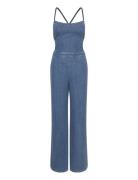 Backless Jumpsuit Bottoms Jumpsuits Blue Lee Jeans