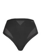 Sculpted Firm Mesh Thong Stringtruse Undertøy Black Calvin Klein