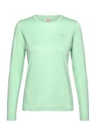 Nora 2.0 Long Sleeve Sport T-shirts & Tops Long-sleeved Green Kari Tra...