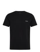 Basic Tee Tops T-shirts Short-sleeved Black 7 DAYS Active