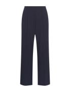 Mschcally Chana Hw Pants Bottoms Trousers Straight Leg Navy MSCH Copen...