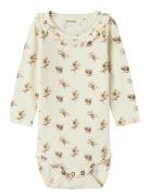 Nbfgavo Els Ls Slim Body Lil Bodies Long-sleeved Cream Lil'Atelier