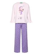 Pyjama(Sweater+Trous Pyjamas Sett Purple United Colors Of Benetton