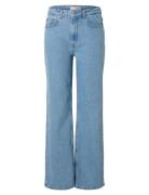 Slfalice Hw Wide Long Lig Blu Jeans Noos Bottoms Jeans Wide Blue Selec...