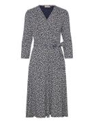 Celia Dress Dresses Wrap Dresses Navy Jumperfabriken