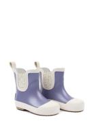 Wellies Short Metallic - Barefoot Gummistøvler Purple Mikk-line