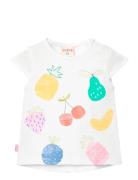 Knit T-Shirt Tops T-shirts Short-sleeved White Boboli