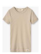 Plain Tee Ss Tops T-shirts Short-sleeved Beige MarMar Copenhagen