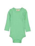 Plain Body Ls Bodies Long-sleeved Green MarMar Copenhagen