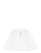Long Sleeve Cotton T-Shirt Tops T-shirts Long-sleeved T-shirts White M...