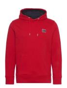 Contrast Sweat Hoodie Tops Sweat-shirts & Hoodies Hoodies Red GANT