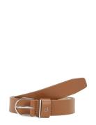 Ck Metal Loop Round Buckle 2.5 Belte Brown Calvin Klein