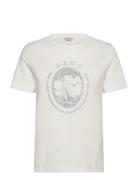 Reg Graphic Ss T-Shirt Tops T-shirts & Tops Long-sleeved White GANT