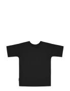 Unisex Long T-Shirt Tops T-shirts Short-sleeved Black Gugguu