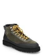 Olaf Lace-Up Boot - Bosco Suede Støvletter Med Snøring Multi/patterned...
