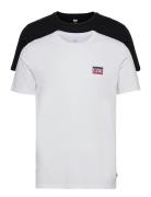 2Pk Crewneck Graphic 2 Pack Sw Tops T-shirts Short-sleeved White Levi'...