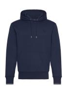 Tipped Hooded Sweatsh Tops Sweat-shirts & Hoodies Hoodies Navy Fred Pe...