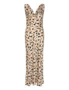 Disa Satin Dress Knelang Kjole Multi/patterned Twist & Tango