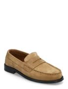 Miles Penny Loafer - Earth Suede Mokasiner Lave Sko Beige Garment Proj...