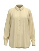 Slfemma-Sanni Ls Striped Shirt Noos Tops Shirts Long-sleeved Yellow Se...