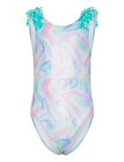 Swimming Costume Badedrakt Badetøy Blue Billieblush