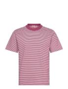 Striped T-Shirt Héritage Tops T-shirts Short-sleeved Red Armor Lux