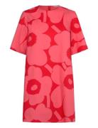 Kukkiva Unikko Dresses T-shirt Dresses Red Marimekko