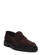 Aaron Penny Loafer - Brown Suede Mokasiner Lave Sko Brown Garment Proj...