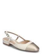Belinda Ballerina Flate Sandaler Cream Steve Madden
