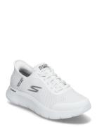 Mens Go Walk Flex - Hands Up - Slip-Ins Lave Sneakers White Skechers