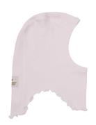 Balaclava Rib Accessories Headwear Balaclava Pink Huttelihut