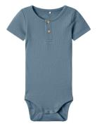 Nbmkab Ss Body Noos Bodies Short-sleeved Blue Name It
