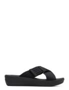 Arla Wave D Flate Sandaler Black Clarks