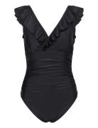 Agnescras Swimsuit Badedrakt Badetøy Black Cras