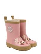 3D Wellies Red Panda Shoes Rubberboots High Rubberboots Pink Mikk-line