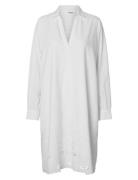 Slfdahlia Ls Short Broderi Dress B Kjole White Selected Femme