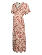 Vmmbali S/S Ancle Wrap Dress Wvn Ga Kjole Multi/patterned Vero Moda Ma...