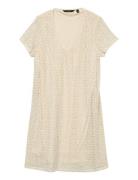 Vmmaya Ss V Neck Short Dress Jrs Girl Kjole Cream Vero Moda Girl