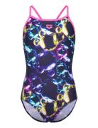 Girl's Arena Soap Bubbles Swimsuit Light Drop Back Sport Swimsuits Mul...