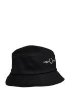Flp Twill Bucket Hat Accessories Headwear Bucket Hats Black Fred Perry