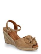 Espadrilles Sandal Med Hæl Espadrilles Brown Billi Bi